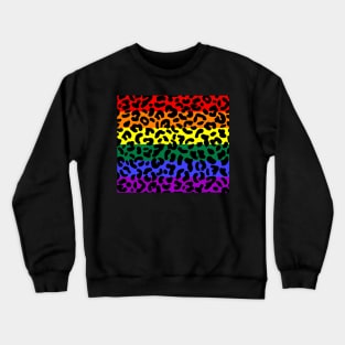 Leopard Print Pride Flag Crewneck Sweatshirt